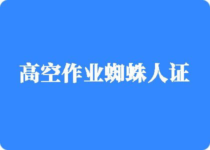 美女和日逼高空作业蜘蛛人证